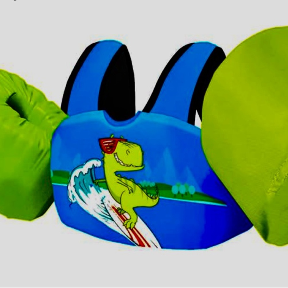 NWT Chriffer Kids Swim Vest, 22-66 Pounds, Toddler Floaties w/Shoulder Harness